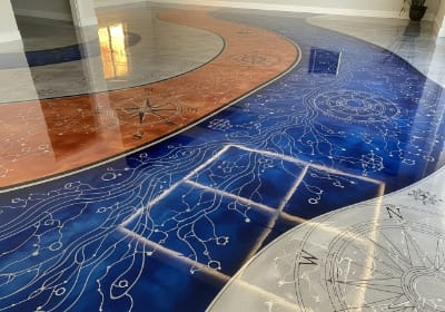 Custom artistic epoxy design Camden NJ