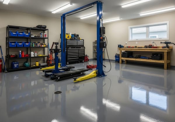 Workshop epoxy floor coating Camden NJ